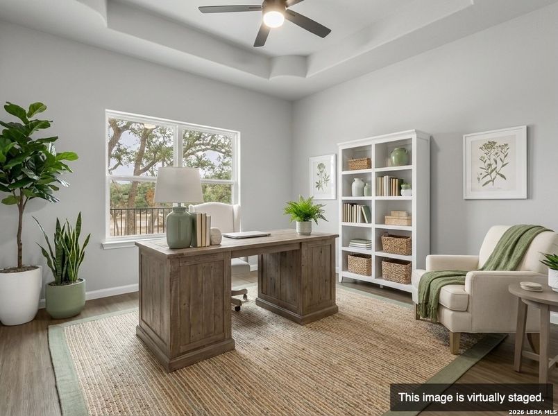 Furnished interior view inside a new home in , Fischer (Image 13).