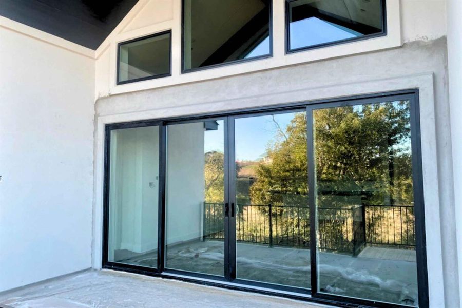Exterior details and patio area of a home in Lariat, Liberty Hill (Image 2).