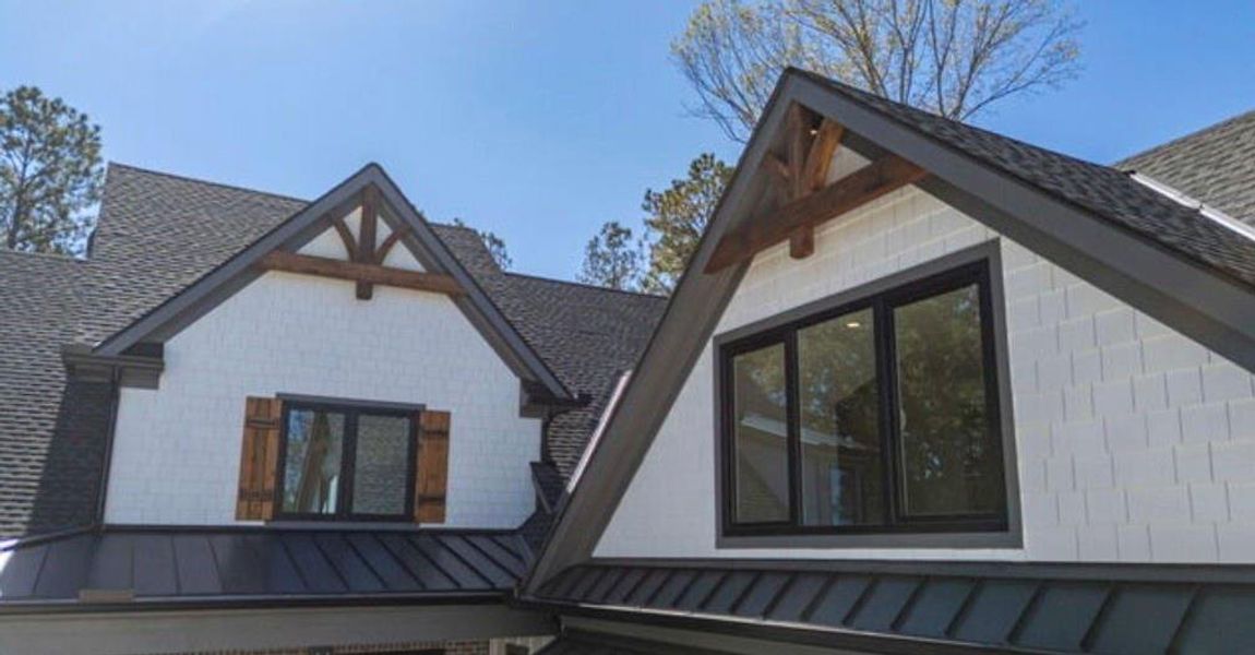 Front exterior of a new home in , Cumming, GA, highlighting curb appeal (Image 33).