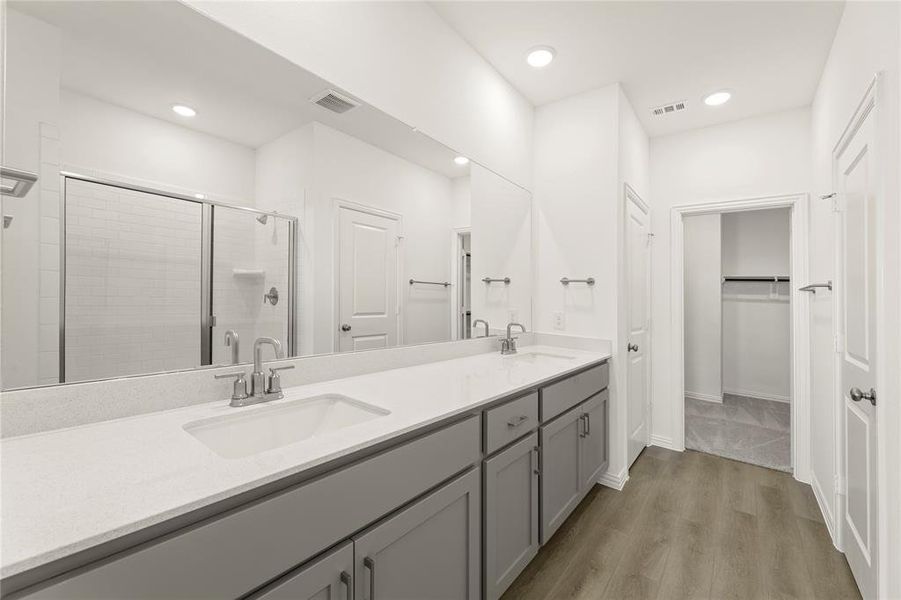 Furnished interior view inside a new home in Creekview Fossil Ridge, Pilot Point (Image 7).