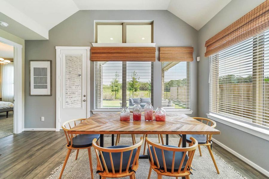Furnished interior view inside a new home in The Trails, New Caney (Image 8).