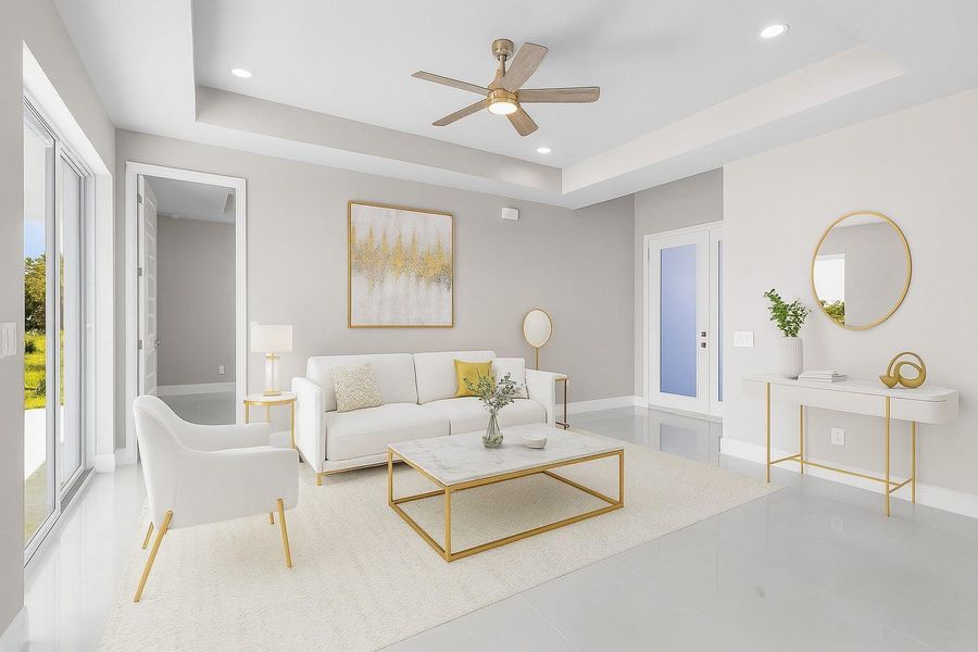 Furnished interior view inside a new home in , Port LaBelle (Image 11).