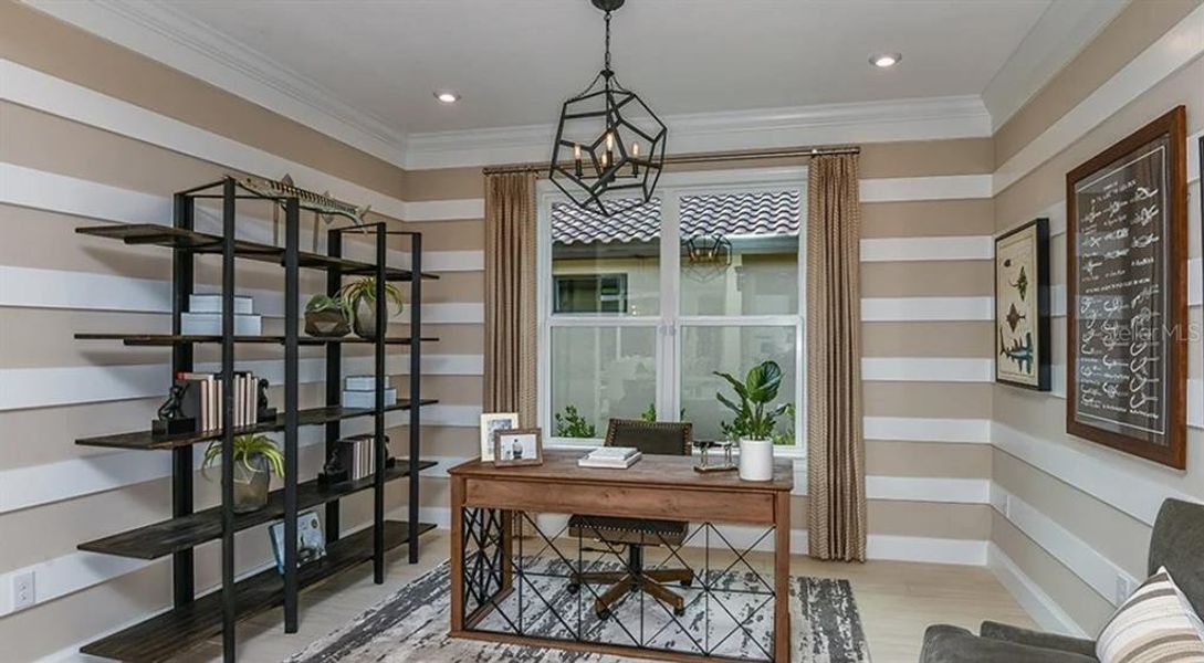 Furnished interior view inside a new home in Esplanade at Wiregrass Ranch, Wesley Chapel (Image 14).