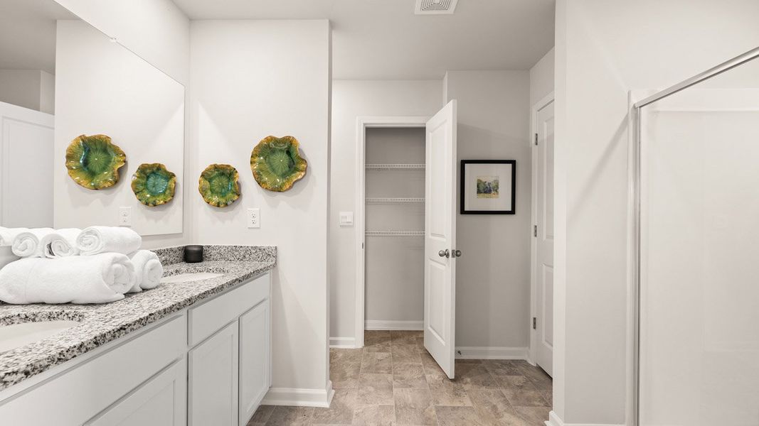 Representative furnished interior of a home built from the Maywood 3 by D.R. Horton in The Abbey at Trolley Run Station, Aiken (Image 22).