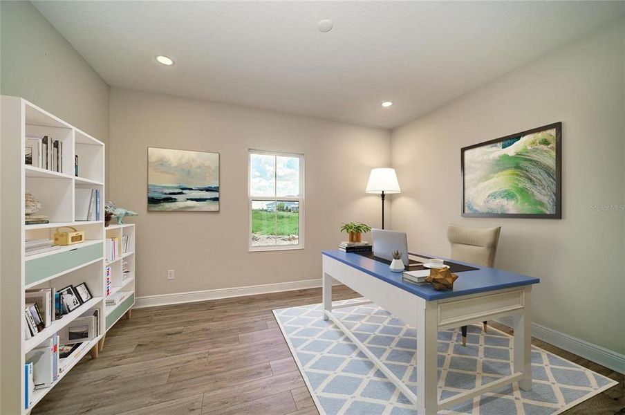Furnished interior view inside a new home in Pasadena Ridge, Dade City (Image 4).