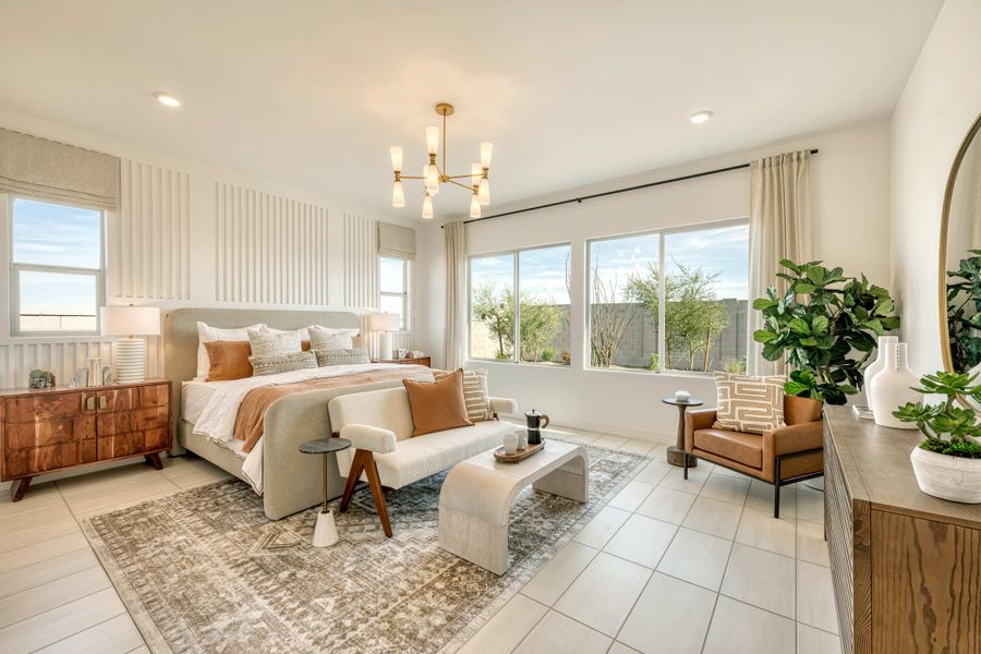 Representative furnished interior of a home built from the Pecan Plan 60-4 by Tri Pointe Homes in Abel Ranch, Goodyear (Image 12).