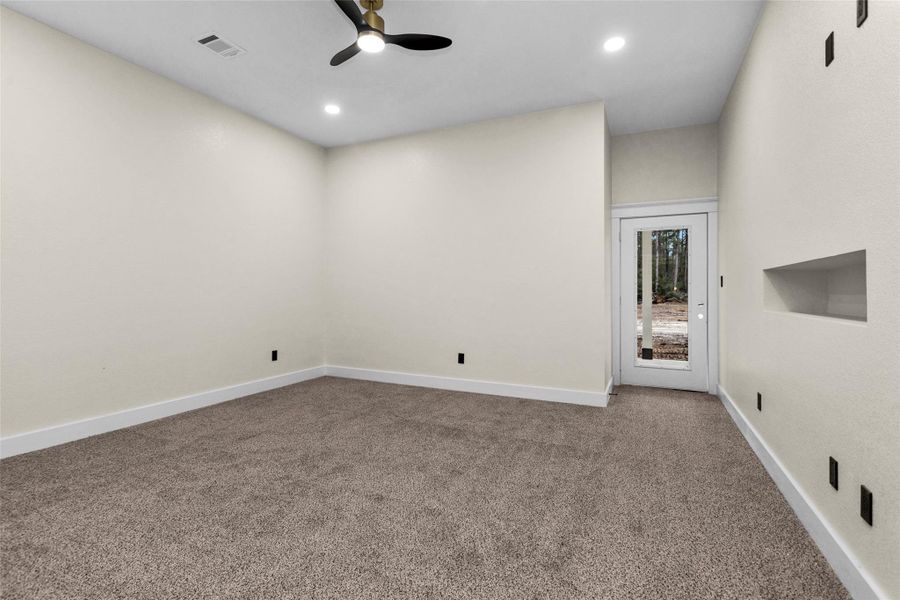 Welcome to Bedroom #2 with its own door open onto back patio. Welcome to Bedroom #2 with its own door open onto back patio.