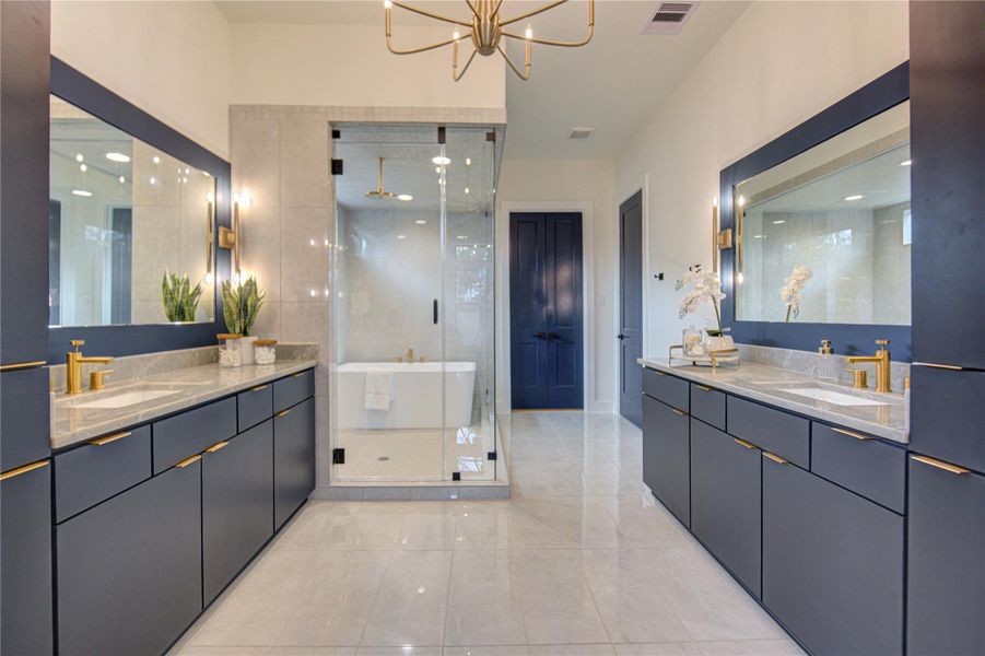 Oversized bedroom with windows overlooking the backyard Oversized bedroom with windows overlooking the backyard