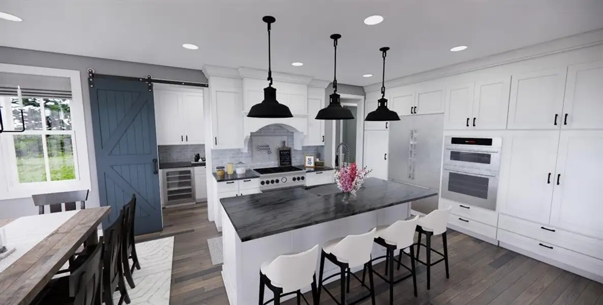 Furnished interior view inside a new home in , Dripping Springs (Image 8).