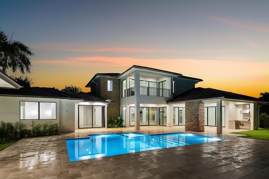 Exterior details and patio area of a home in , Delray Beach (Image 37).