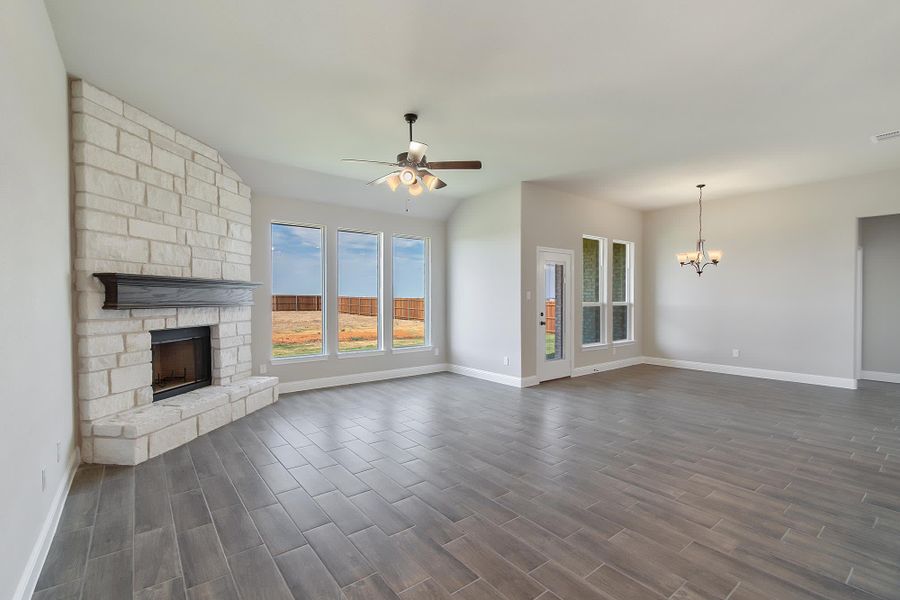 Family Room | Concept 2199 at Massey Meadows in Midlothian, TX by Landsea Homes