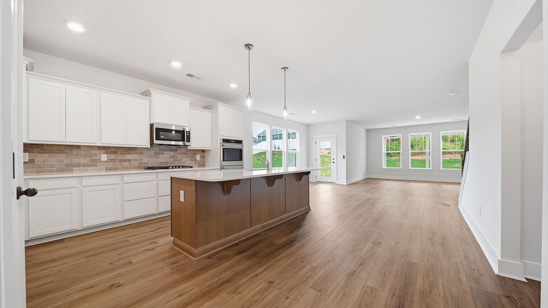 Furnished interior view inside a new home in Creeks at Midway, Anderson (Image 9).