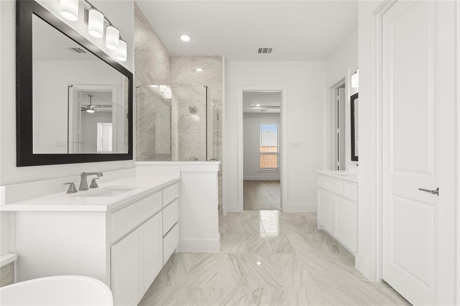 Furnished interior view inside a new home in Cambridge Estates, Prosper (Image 8).