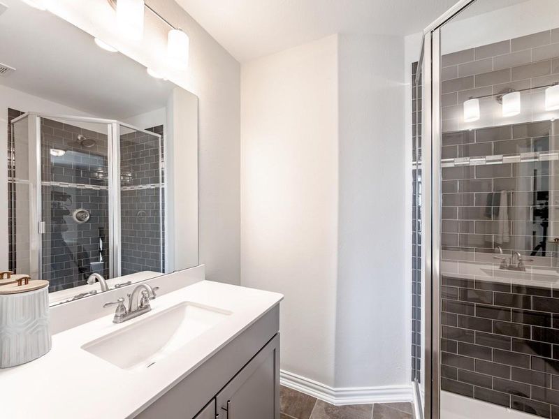 Furnished interior view inside a new home in Massey Oaks, Pearland (Image 11).