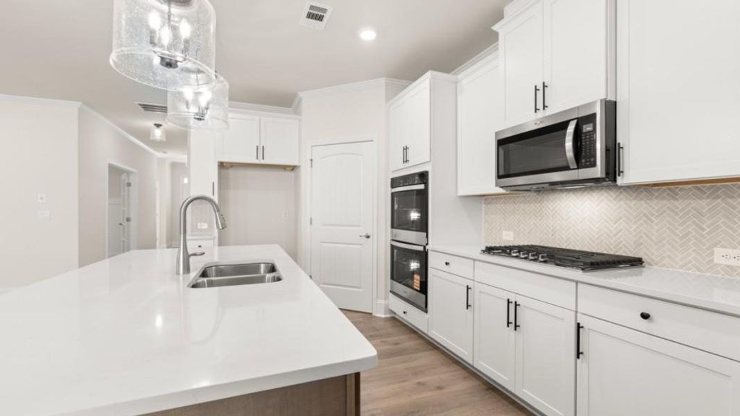 Furnished interior view inside a new home in Hamptons at Riverwood North, Dallas (Image 9).