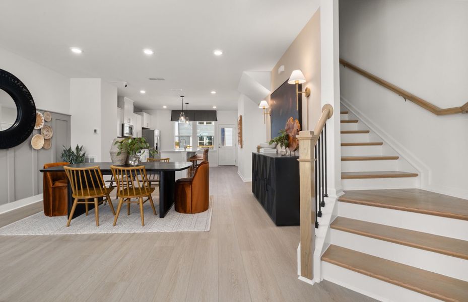 Representative furnished interior of a home built from the Crestwind by Pulte Homes in Mailman Post, Knightdale (Image 10).