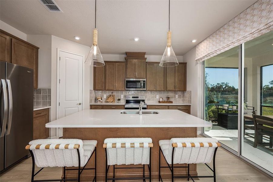 Furnished interior view inside a new home in Sanderling, Palmetto (Image 12).