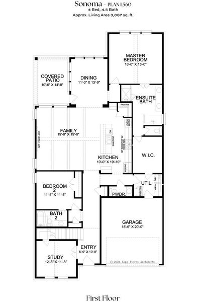 2D floor plan layout for the L560 by Lifestyle Homes in Lexington 55's, Frisco, TX (Image 3). 2D floor plan layout for the L560 by Lifestyle Homes in Lexington 55's, Frisco, TX (Image 3).