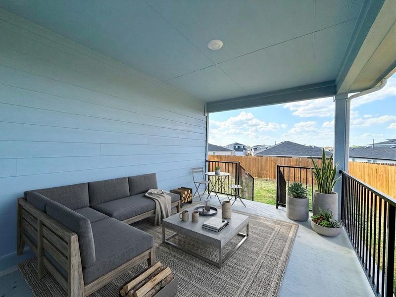 View of patio / terrace with outdoor seating View of patio / terrace with outdoor seating