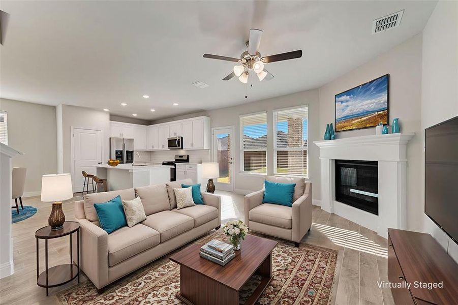 Furnished interior view inside a new home in AnaCapri, Anna (Image 18). Furnished interior view inside a new home in AnaCapri, Anna (Image 18).