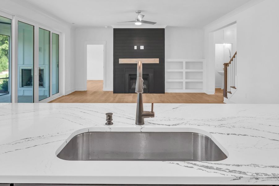 Representative furnished interior of a home built from the The Bradley by RobuckHomes in Windwater, Hampstead (Image 16).