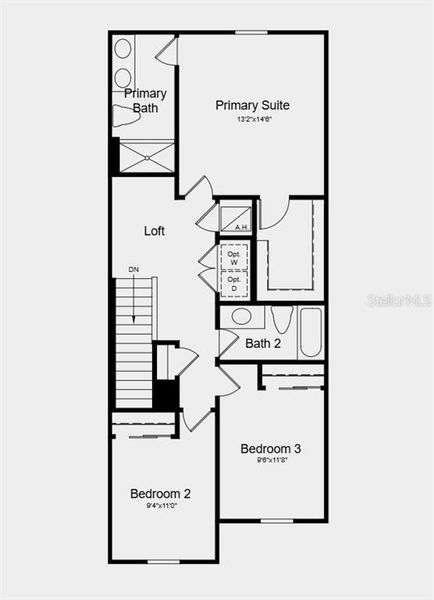 2D floor plan layout of this home in Skye Ranch Community Group Page, Sarasota, FL (Image 3).