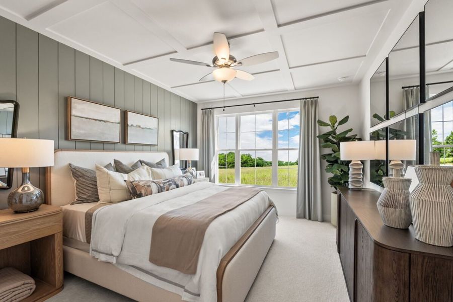 Furnished interior in a model home at Enclave 35s in Frisco (Image 5).