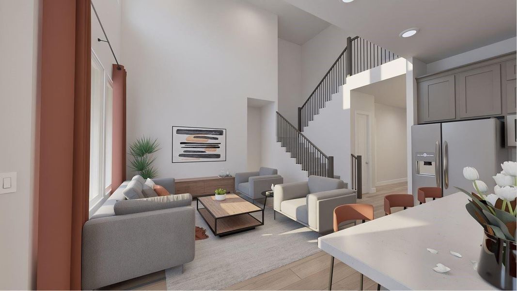 Pics are not of actual home.  They are a representative of a home of the same floor plan