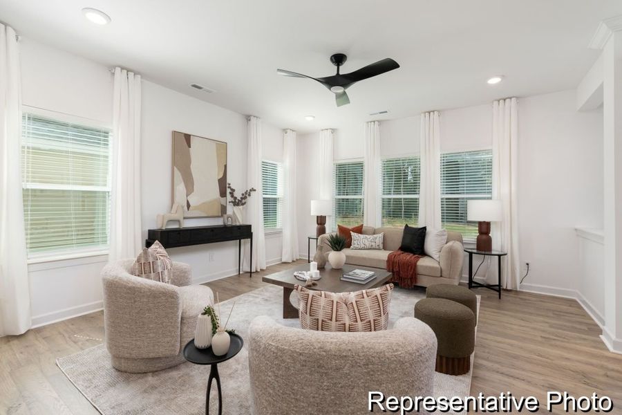Furnished interior view inside a new home in Reeves Crossing, St. George (Image 8). Furnished interior view inside a new home in Reeves Crossing, St. George (Image 8).