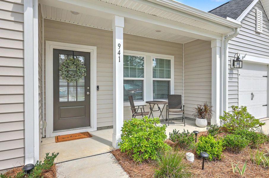 Exterior details and patio area of a home in Hammock Walk at Nexton, Summerville (Image 22).