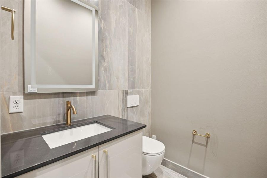 Half Bath on First Floor