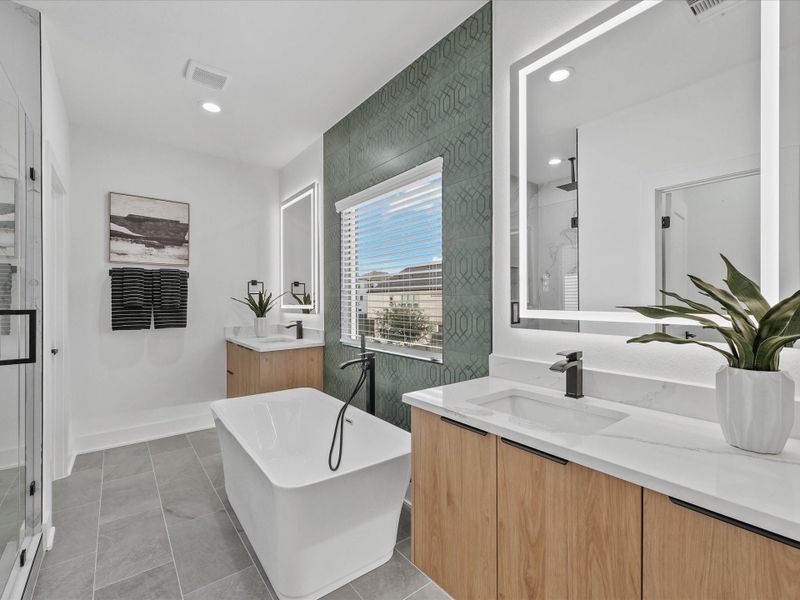 Furnished interior view inside a new home in , Houston (Image 5).