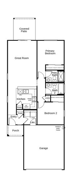 2D floor plan layout of this home in Wildflower Reserve, Tucson, AZ (Image 2). 2D floor plan layout of this home in Wildflower Reserve, Tucson, AZ (Image 2).