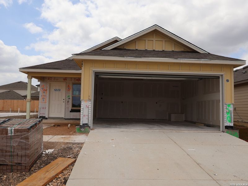 In-progress construction of a new home in Park Place, New Braunfels, TX (Image 17).
