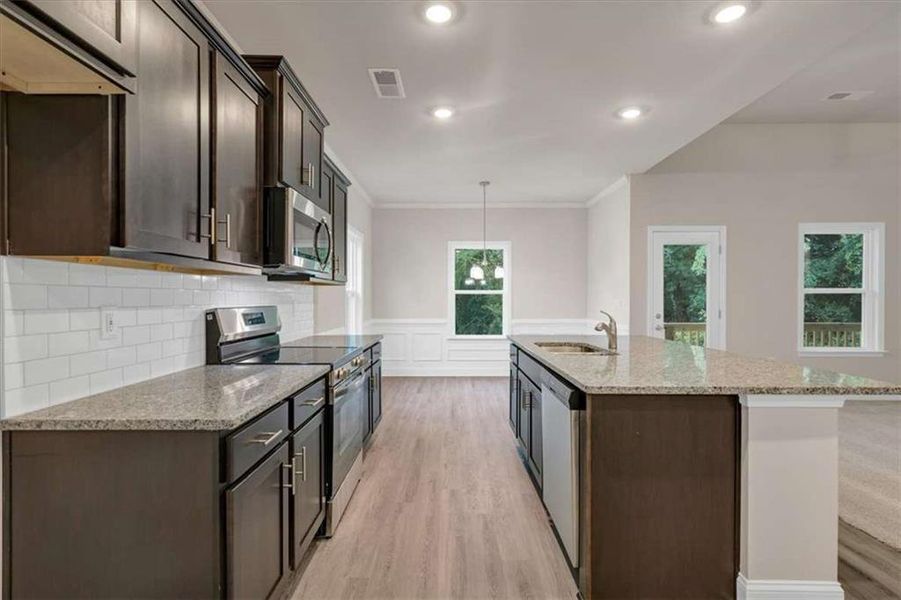 Furnished interior view inside a new home in Scarlett Place, Bowdon (Image 12).