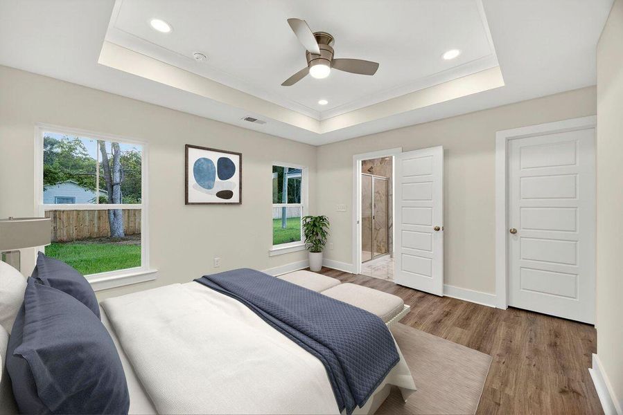 Furnished interior view inside a new home in , Awendaw (Image 44).
