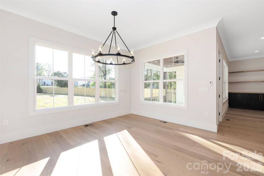 Dining area off kitchen.