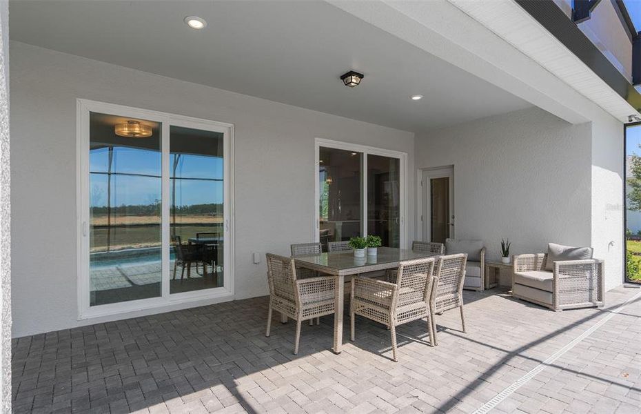 Exterior details and patio area of a home in Windsor Cay Resort, Clermont (Image 23).