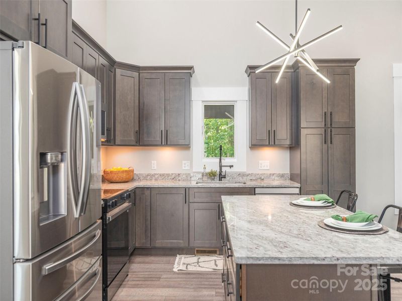 Furnished interior view inside a new home in , Asheville (Image 9). Furnished interior view inside a new home in , Asheville (Image 9).
