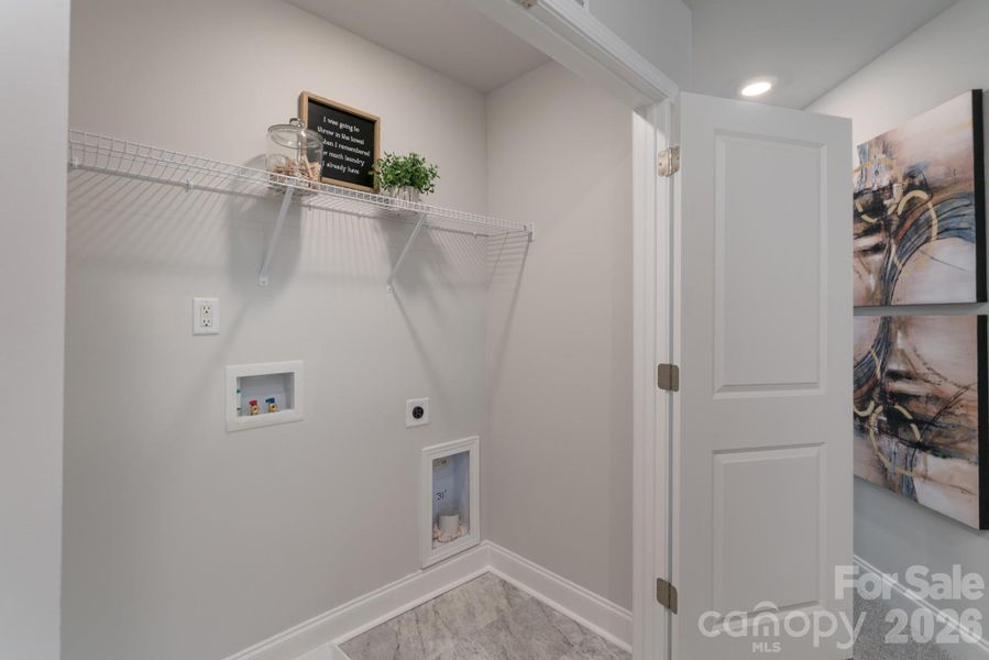 Laundry closet