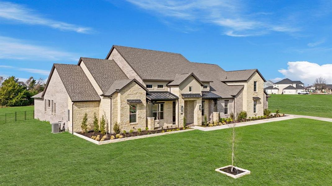Front exterior of a new home in Chapel View, Heath, TX, highlighting curb appeal (Image 23).