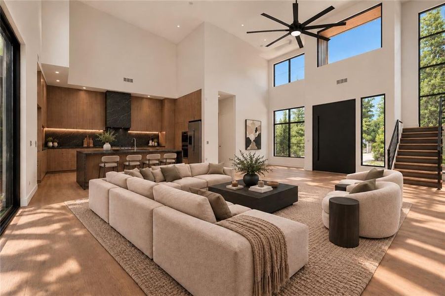 Furnished interior view inside a new home in , Fairburn (Image 3).