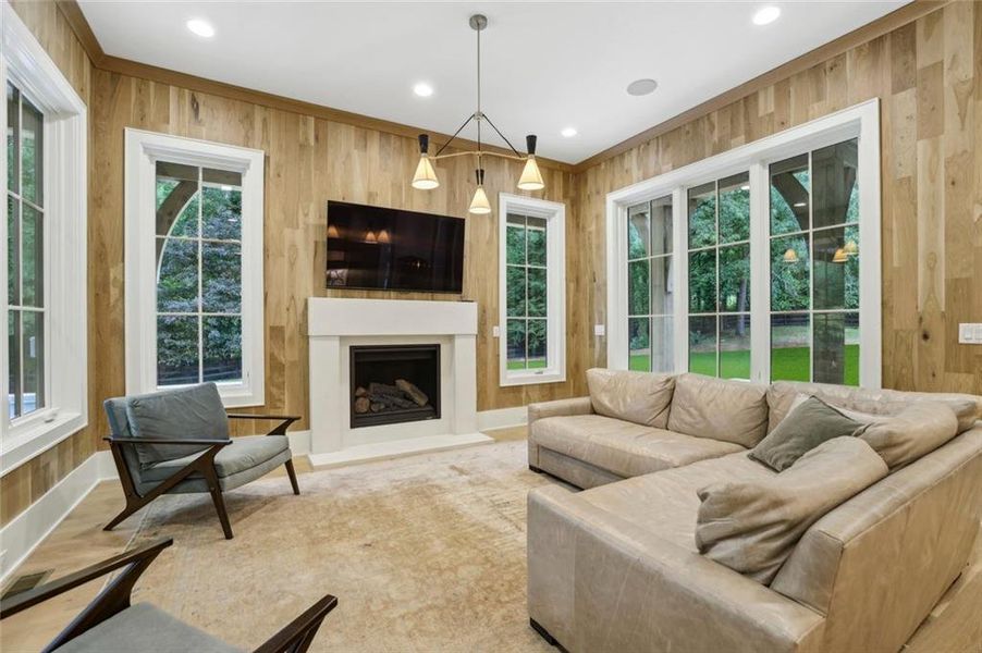 Furnished interior view inside a new home in Crossroads, Alpharetta (Image 48).