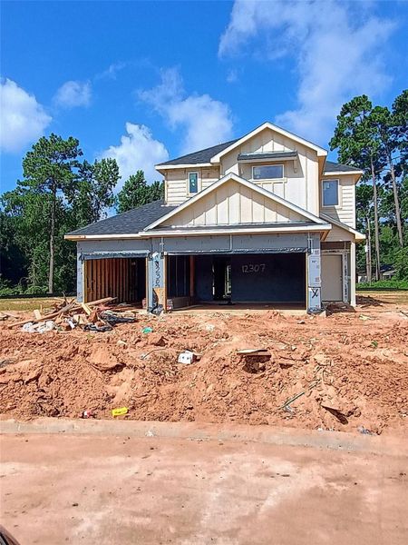 In-progress construction of a new home in Enclave at Willis, Willis, TX (Image 37).