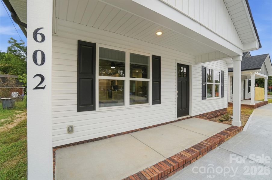Covered front porch