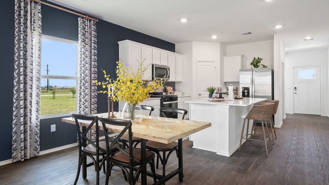 Representative furnished interior of a home built from the The Kendall by D.R. Horton in Talavera, Kyle (Image 14). Representative furnished interior of a home built from the The Kendall by D.R. Horton in Talavera, Kyle (Image 14).