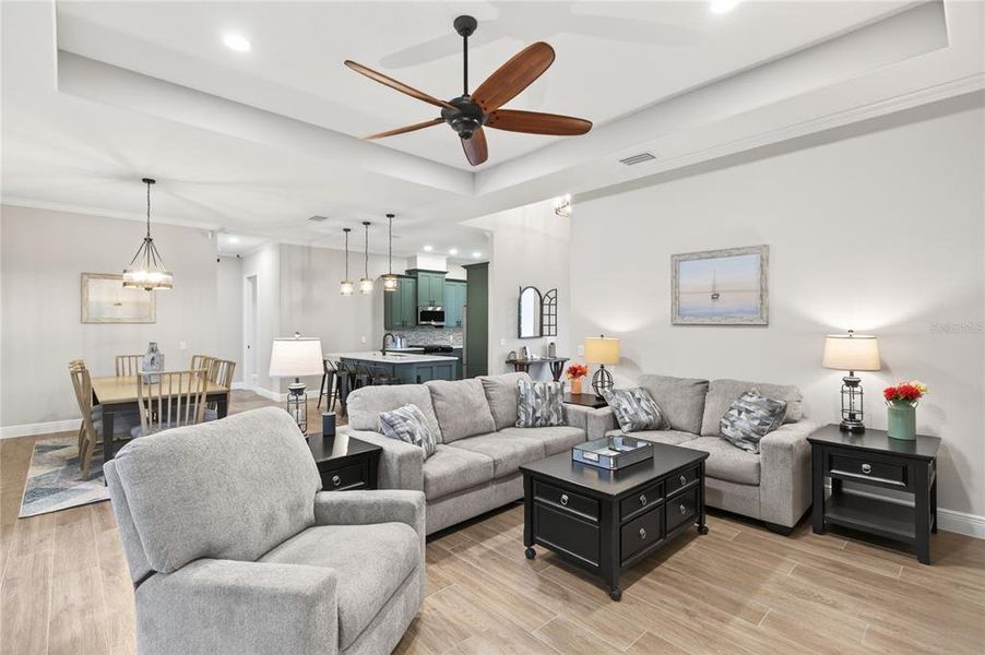 Furnished interior view inside a new home in , Umatilla (Image 9). Furnished interior view inside a new home in , Umatilla (Image 9).