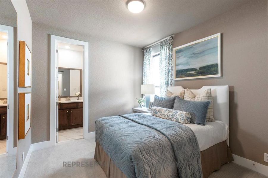 Furnished interior view inside a new home in Treeline, Justin (Image 27).