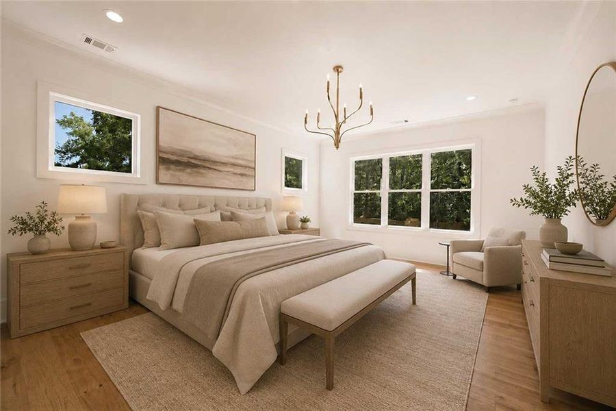 Furnished interior view inside a new home in , Woodstock (Image 10).