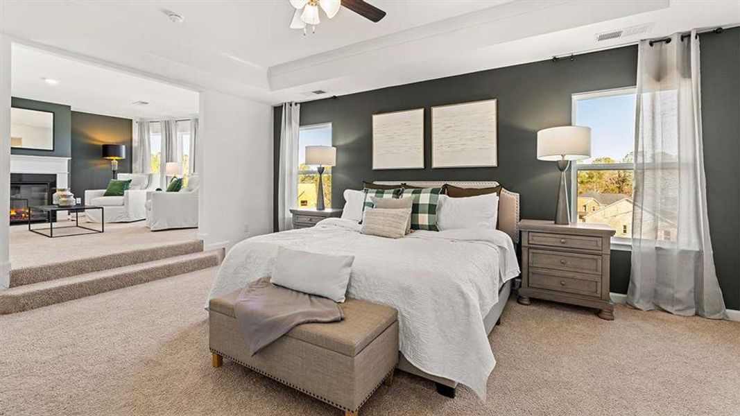 Furnished interior view inside a new home in Heritage Pointe, Senoia (Image 5).